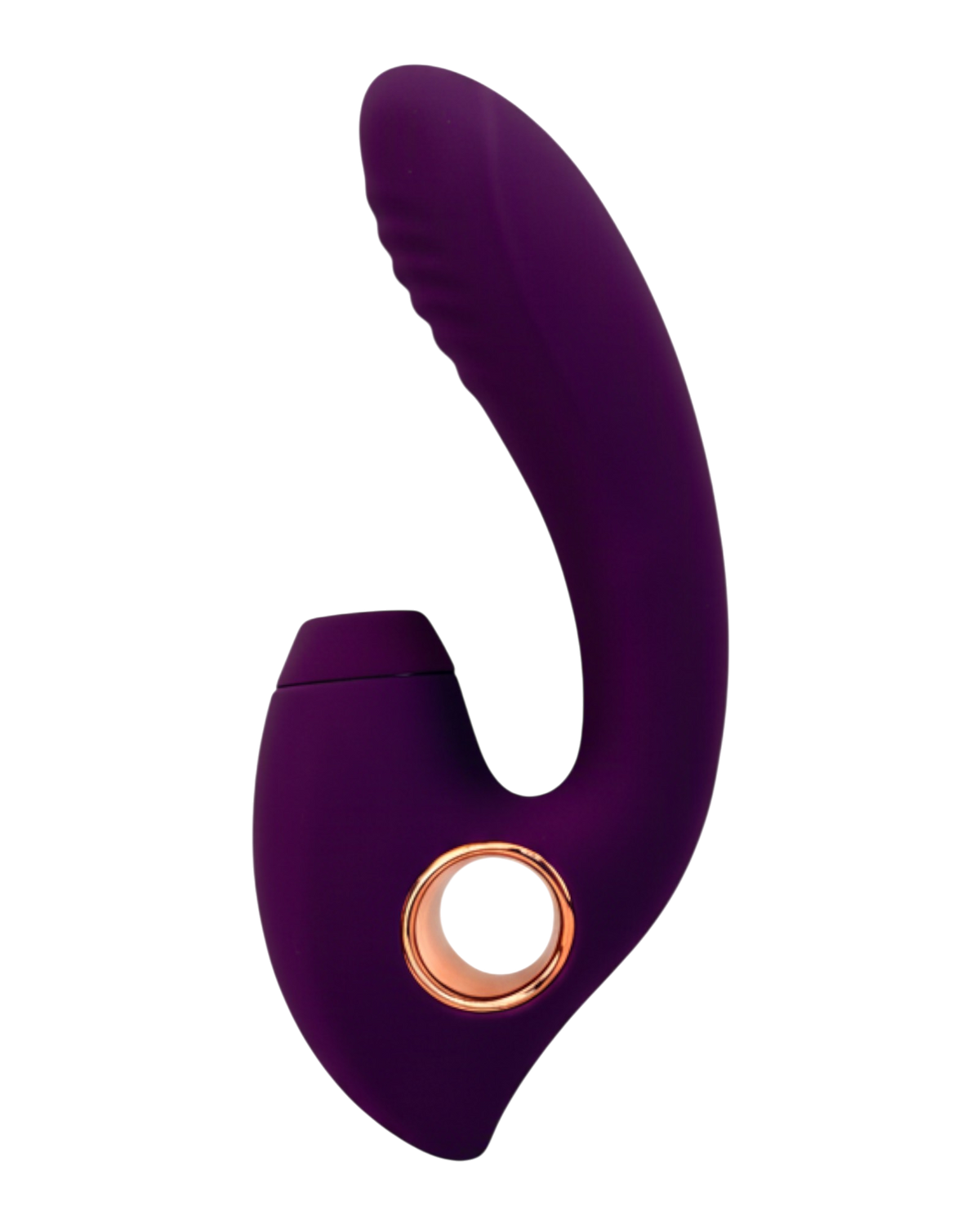Vibrador Cosmic Alien con 10 funciones de vibración y 10 de succión, diseño futurista Glow & Vibe.