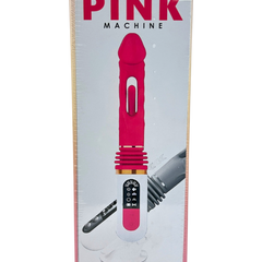 Máquina de placer Pink Machine con movimiento telescópico y rotación envolvente Glow & Vibe.