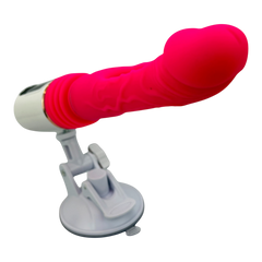Máquina de placer Pink Machine con movimiento telescópico y rotación envolvente Glow & Vibe.