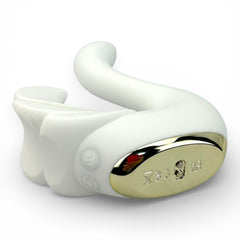 Vibrador Magic Swan con succionador clitorial, diseño elegante inspirado en cisne, Glow & Vibe.