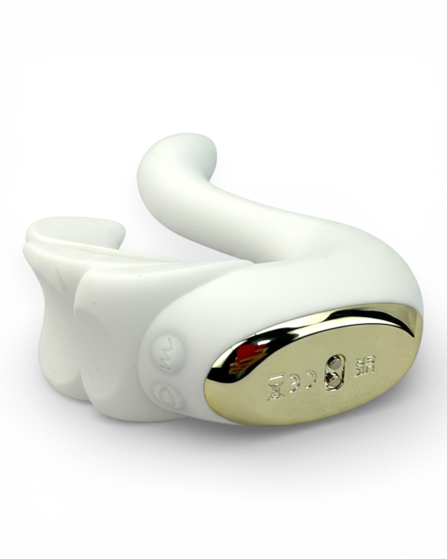 Vibrador Magic Swan con succionador clitorial, diseño elegante inspirado en cisne, Glow & Vibe.