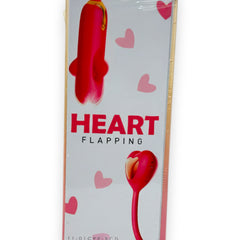 Vibrador Flapping Heart con estimulador en forma de corazón y 10 modos de vibración Glow & Vibe.