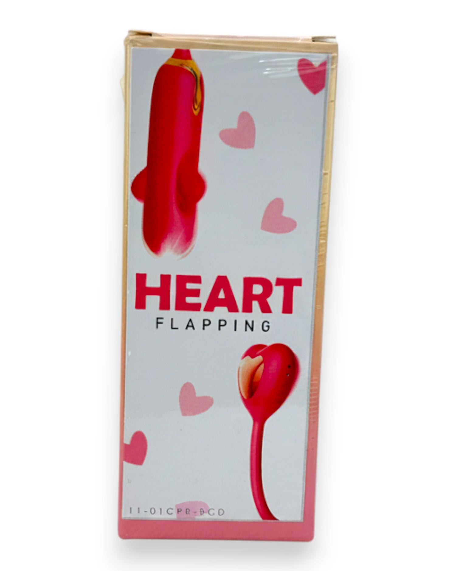 Vibrador Flapping Heart con estimulador en forma de corazón y 10 modos de vibración Glow & Vibe.