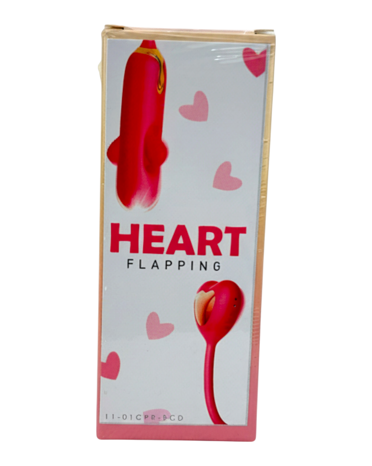 Vibrador Flapping Heart con estimulador en forma de corazón y 10 modos de vibración Glow & Vibe.