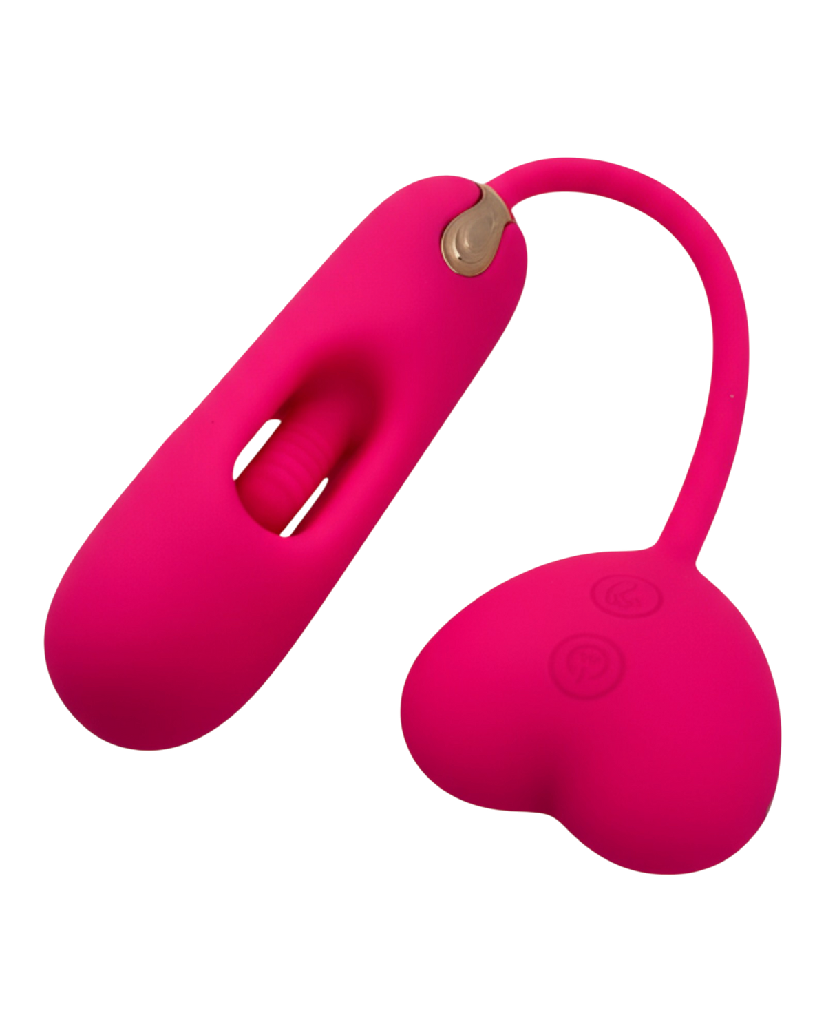 Vibrador Flapping Heart con estimulador en forma de corazón y 10 modos de vibración Glow & Vibe.