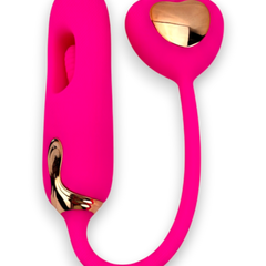 Vibrador Flapping Heart con estimulador en forma de corazón y 10 modos de vibración Glow & Vibe.