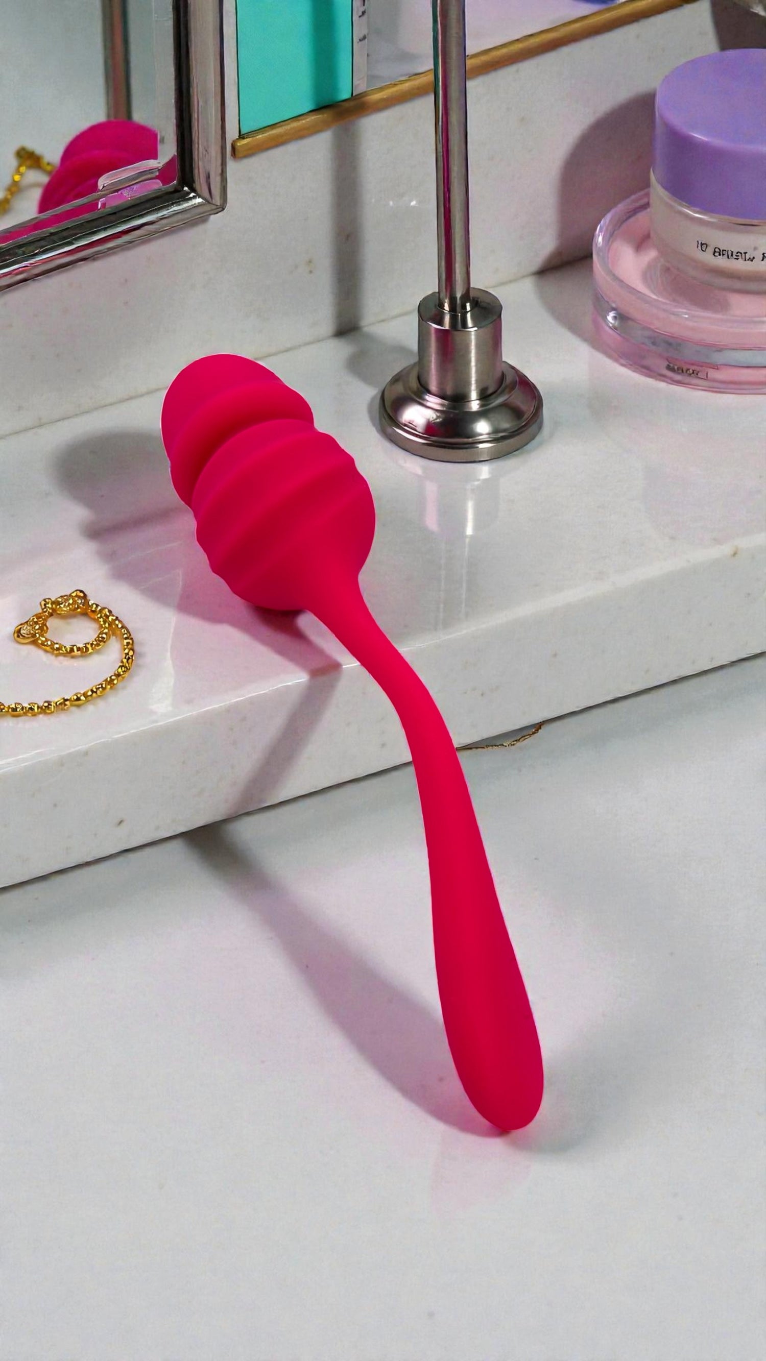 Doble vibrador Intense Wave con control mediante app, diseño innovador Glow & Vibe.