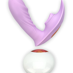 Succionador Butterfly Vibrator inspirado en mariposa, con succión clitorial elegante y potente Glow & Vibe.