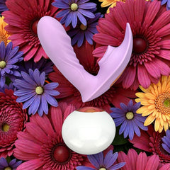 Succionador Butterfly Vibrator inspirado en mariposa, con succión clitorial elegante y potente Glow & Vibe.