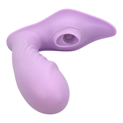 Succionador Butterfly Vibrator inspirado en mariposa, con succión clitorial elegante y potente Glow & Vibe.