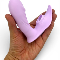 Succionador Butterfly Vibrator inspirado en mariposa, con succión clitorial elegante y potente Glow & Vibe.