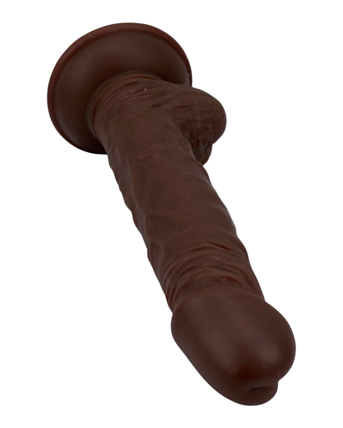 Dildo realista Mr. Rude Magic Flesh con ventosa y testículos, acabado ultra real y flexible, marca Glow & Vibe.