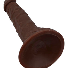 Dildo realista Mr. Rude Magic Flesh con ventosa y testículos, acabado ultra real y flexible, marca Glow & Vibe.