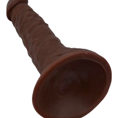 Dildo realista Mr. Rude Magic Flesh con ventosa y testículos, acabado ultra real y flexible, marca Glow & Vibe.
