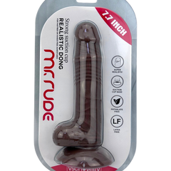 Dildo realista Marcus con testículos y ventosa, color piel, material suave y firme de Glow & Vibe.