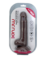 Dildo realista Marcus con testículos y ventosa, color piel, material suave y firme de Glow & Vibe.