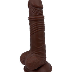 Dildo realista Marcus con testículos y ventosa, color piel, material suave y firme de Glow & Vibe.