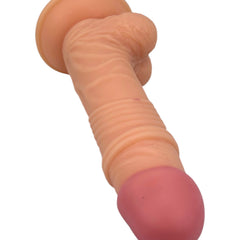 Dildo realista Marcus con testículos y ventosa, color piel, material suave y firme de Glow & Vibe.