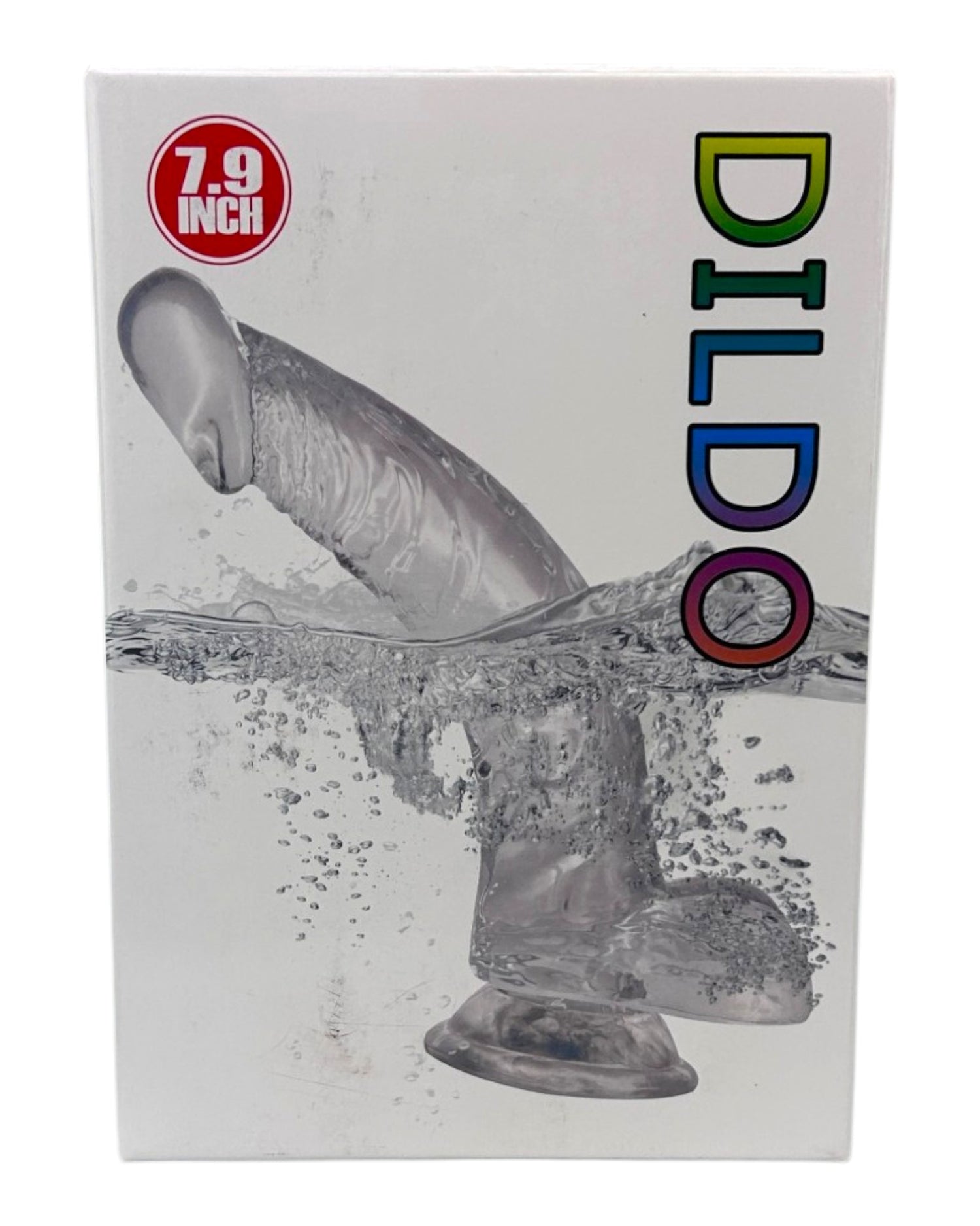 Dildo fluorescente Glow Rider con ventosa y forma curva, brilla en la oscuridad, marca Glow & Vibe.