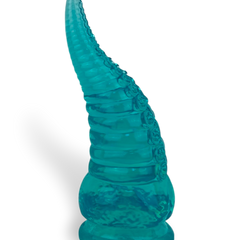 Dildo tentáculo realista Deep Tentacle con ventosa, textura marina flexible, marca Glow & Vibe.