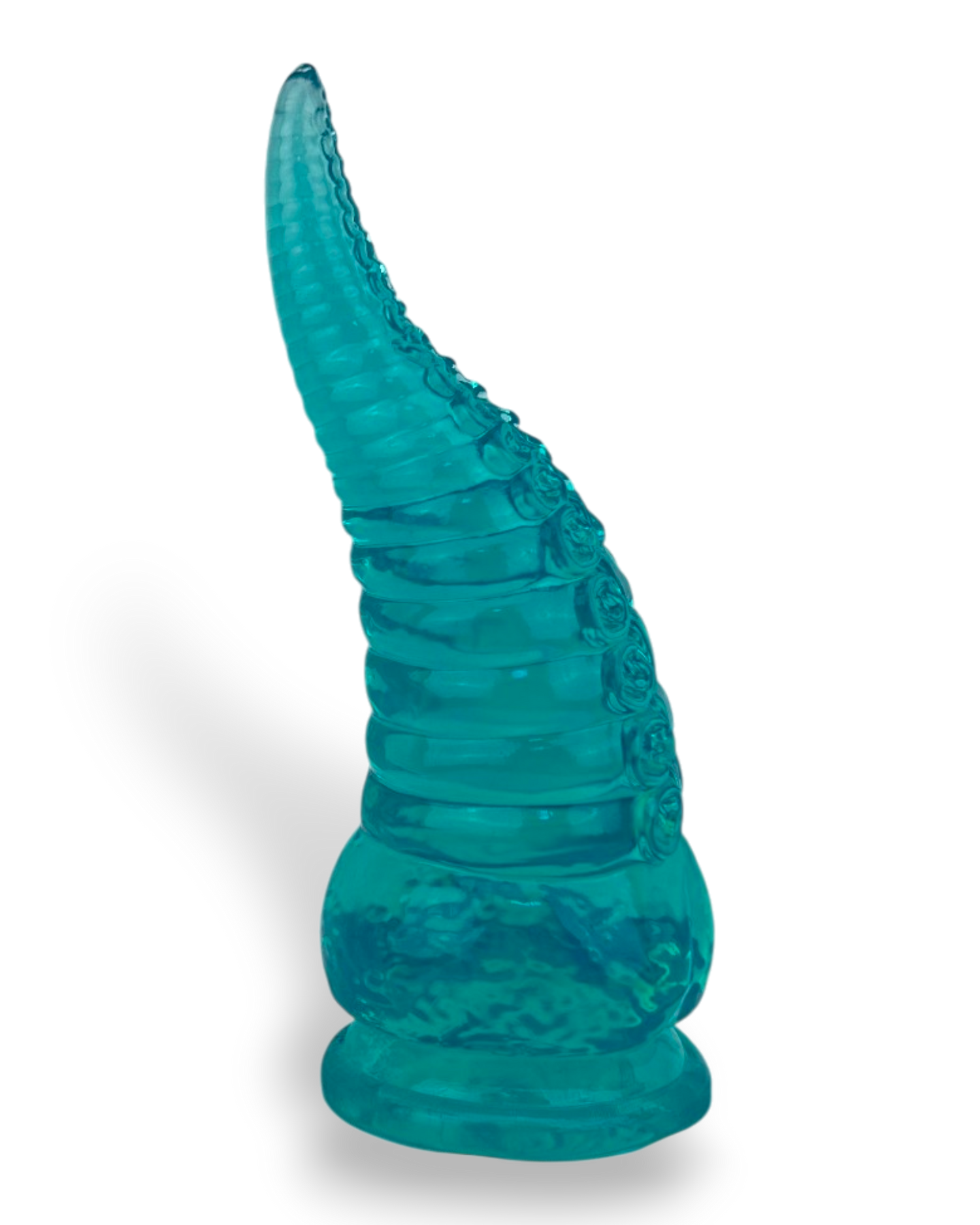 Dildo tentáculo realista Deep Tentacle con ventosa, textura marina flexible, marca Glow & Vibe.
