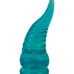 Dildo tentáculo realista Deep Tentacle con ventosa, textura marina flexible, marca Glow & Vibe.