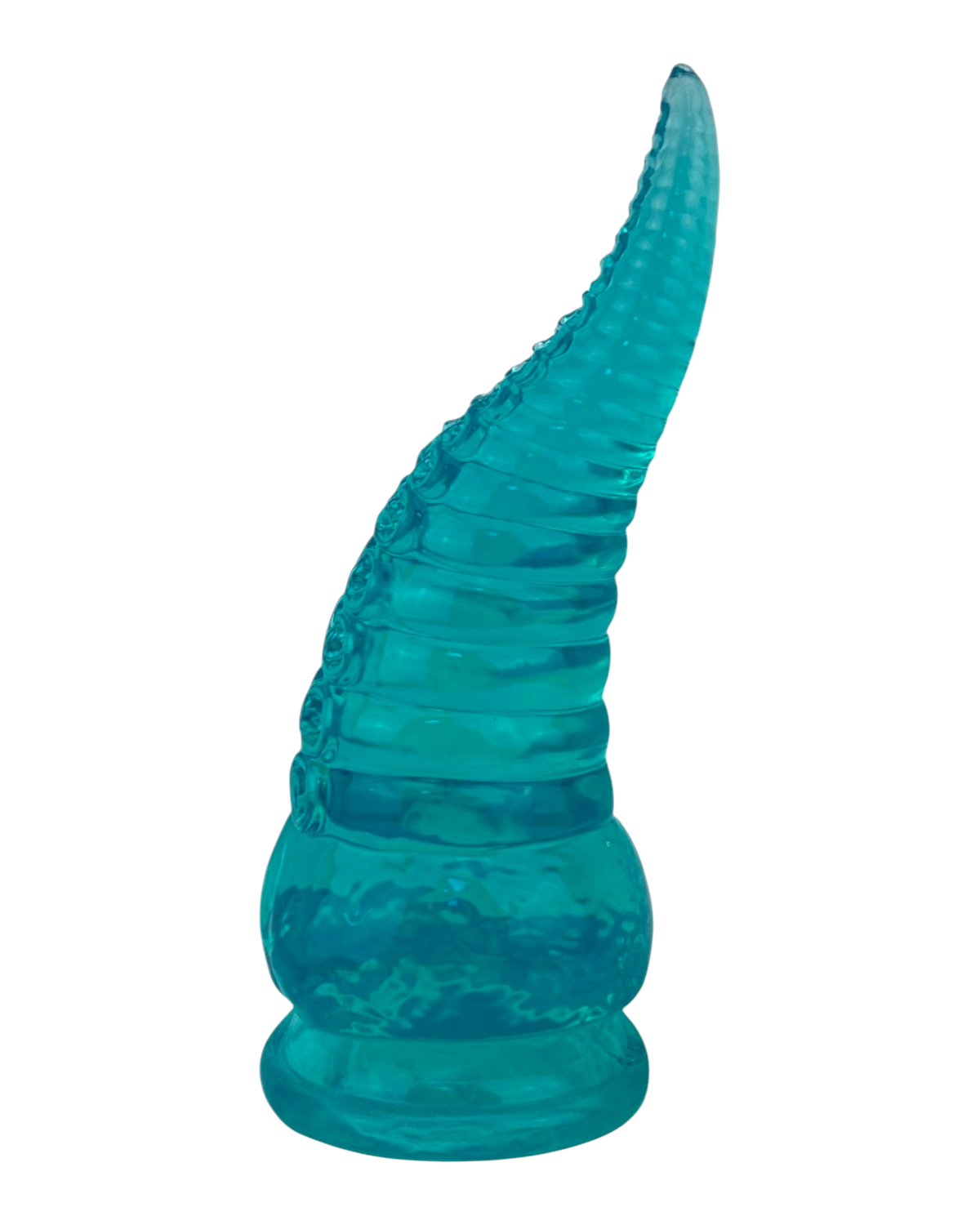 Dildo tentáculo realista Deep Tentacle con ventosa, textura marina flexible, marca Glow & Vibe.