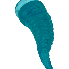 Dildo tentáculo realista Deep Tentacle con ventosa, textura marina flexible, marca Glow & Vibe.