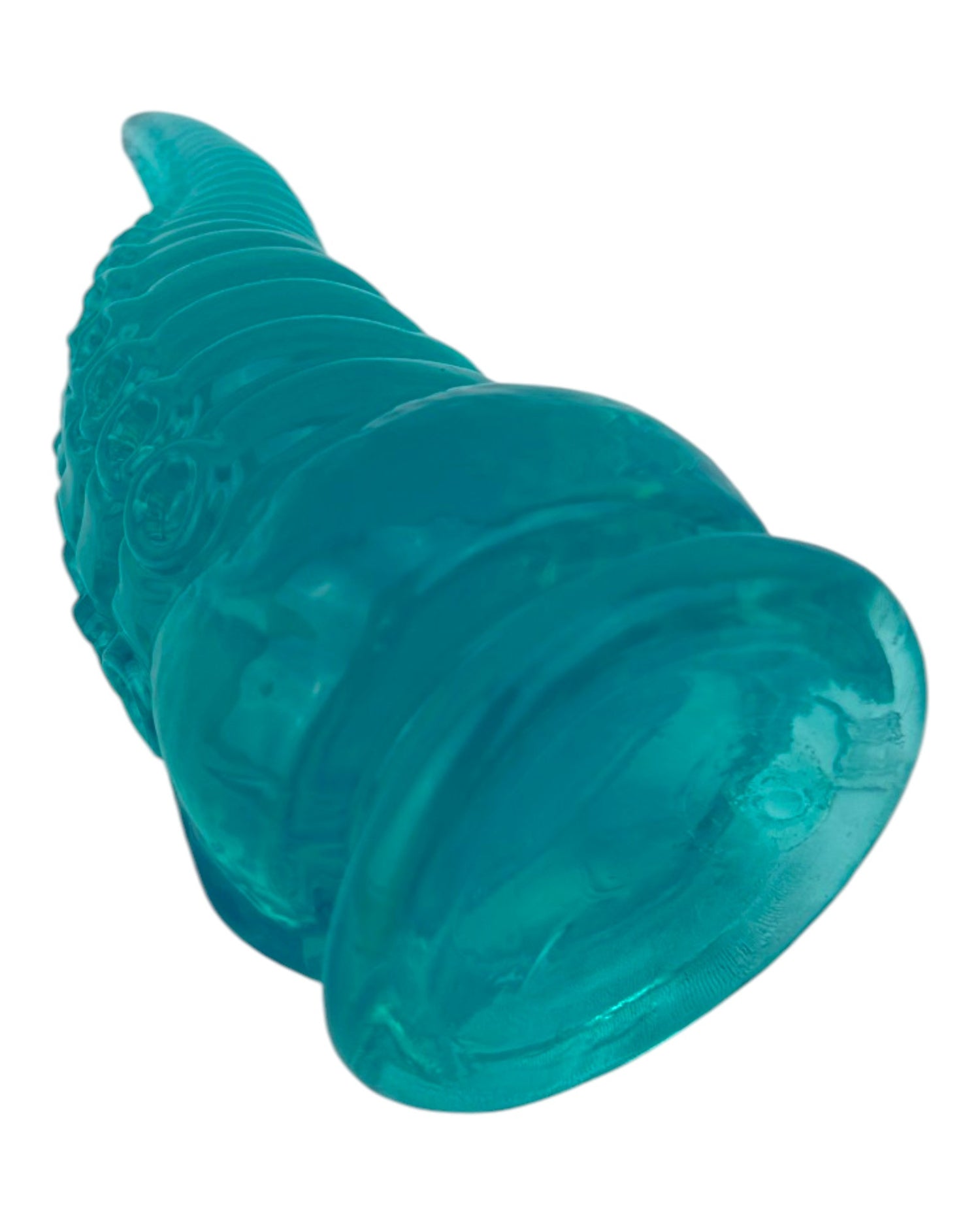 Dildo tentáculo realista Deep Tentacle con ventosa, textura marina flexible, marca Glow & Vibe.
