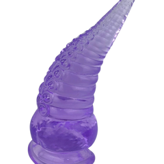 Dildo tentáculo realista Deep Tentacle con ventosa, textura marina flexible, marca Glow & Vibe.