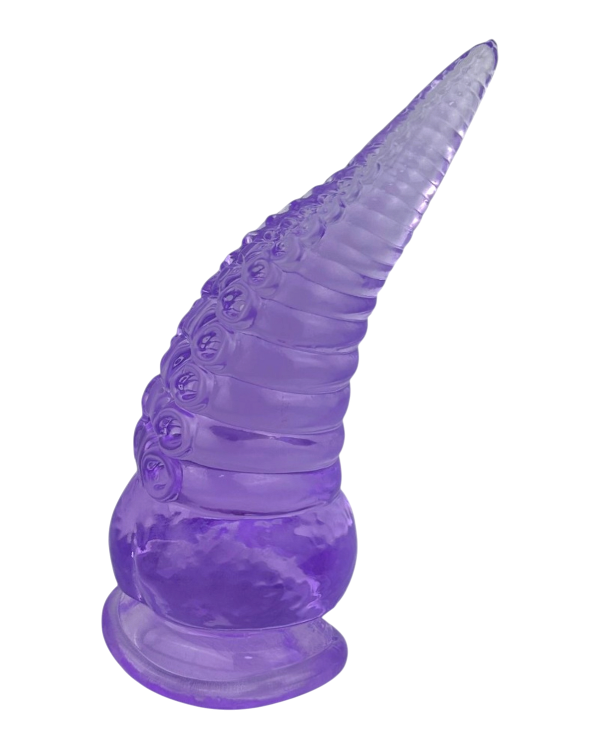 Dildo tentáculo realista Deep Tentacle con ventosa, textura marina flexible, marca Glow & Vibe.