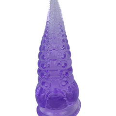 Dildo tentáculo realista Deep Tentacle con ventosa, textura marina flexible, marca Glow & Vibe.