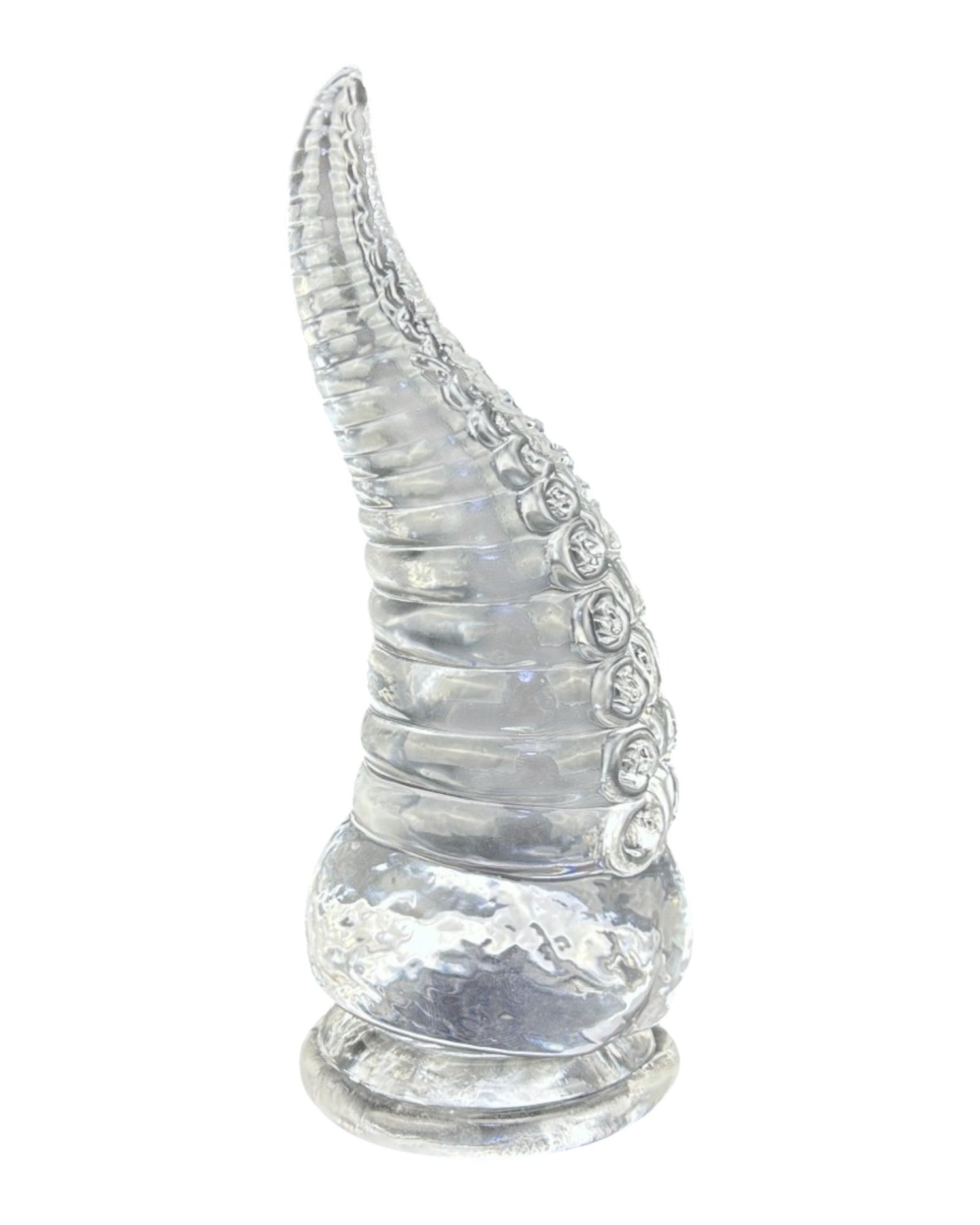Dildo tentáculo realista Deep Tentacle con ventosa, textura marina flexible, marca Glow & Vibe.