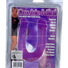 Dildo doble realista Double Ecstasy Magic Flesh con doble cabeza, textura suave, marca Glow & Vibe.