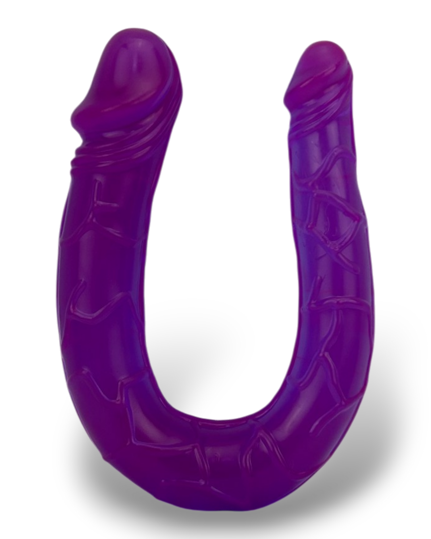 Dildo doble realista Double Ecstasy Magic Flesh con doble cabeza, textura suave, marca Glow & Vibe.