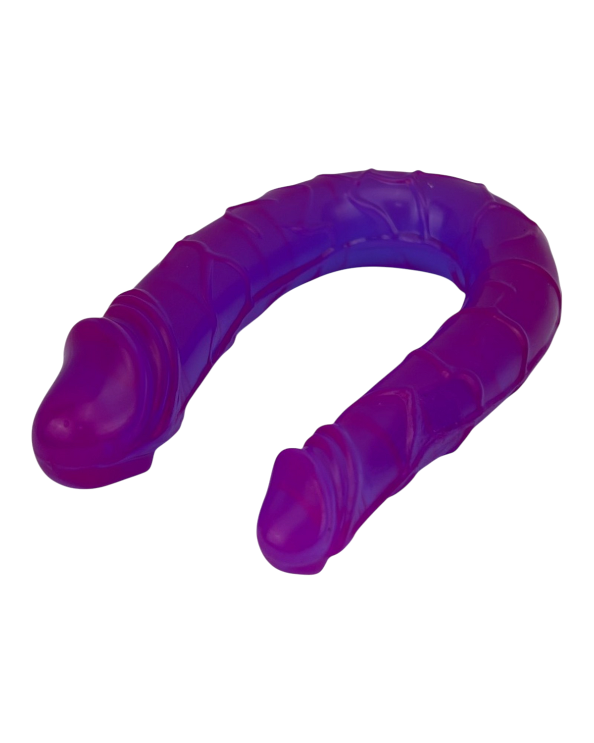 Dildo doble realista Double Ecstasy Magic Flesh con doble cabeza, textura suave, marca Glow & Vibe.