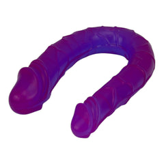 Dildo doble realista Double Ecstasy Magic Flesh con doble cabeza, textura suave, marca Glow & Vibe.