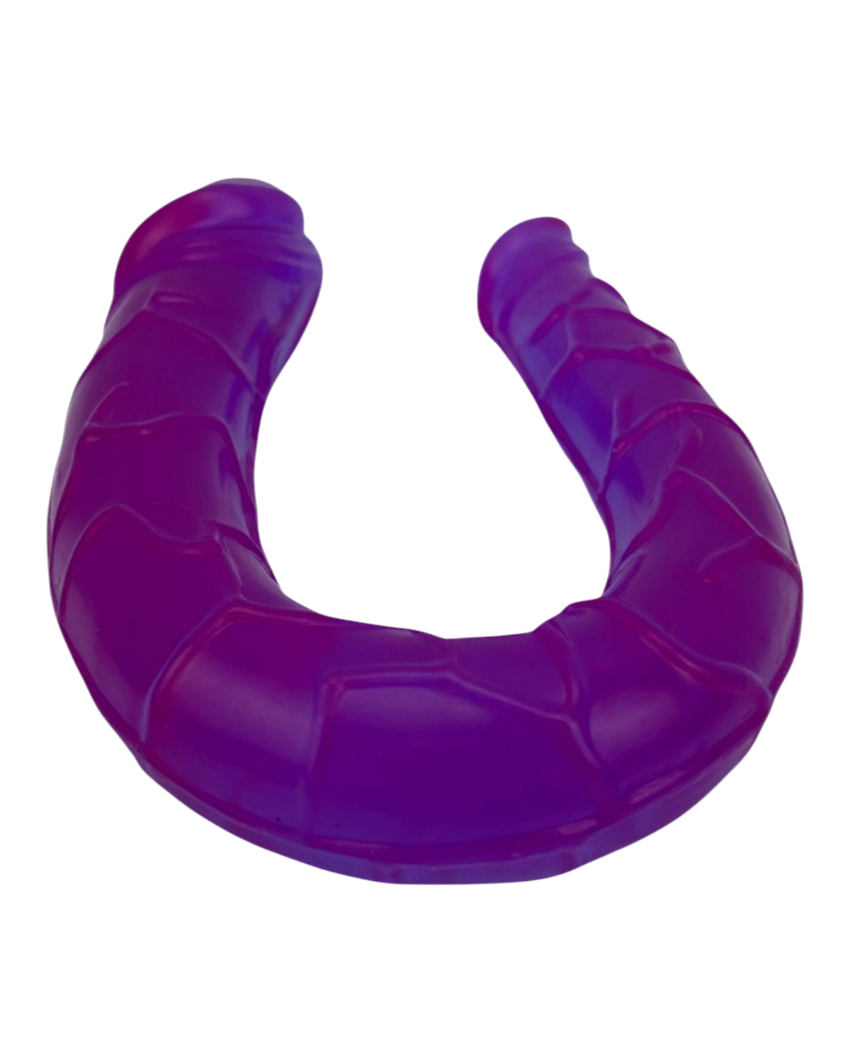 Dildo doble realista Double Ecstasy Magic Flesh con doble cabeza, textura suave, marca Glow & Vibe.