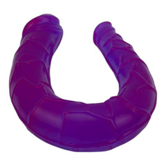 Dildo doble realista Double Ecstasy Magic Flesh con doble cabeza, textura suave, marca Glow & Vibe.