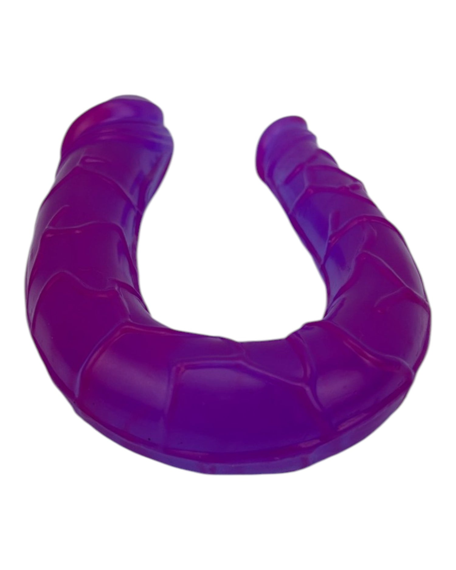 Dildo doble realista Double Ecstasy Magic Flesh con doble cabeza, textura suave, marca Glow & Vibe.