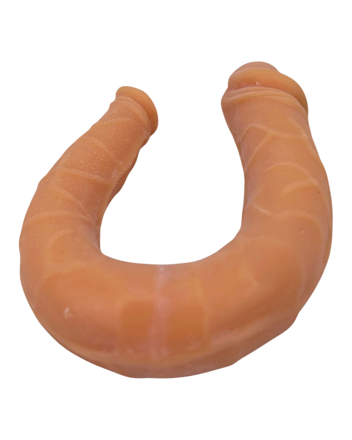 Dildo doble flexible Double Fun color piel, juguete erótico versátil para placer compartido de Glow & Vibe.
