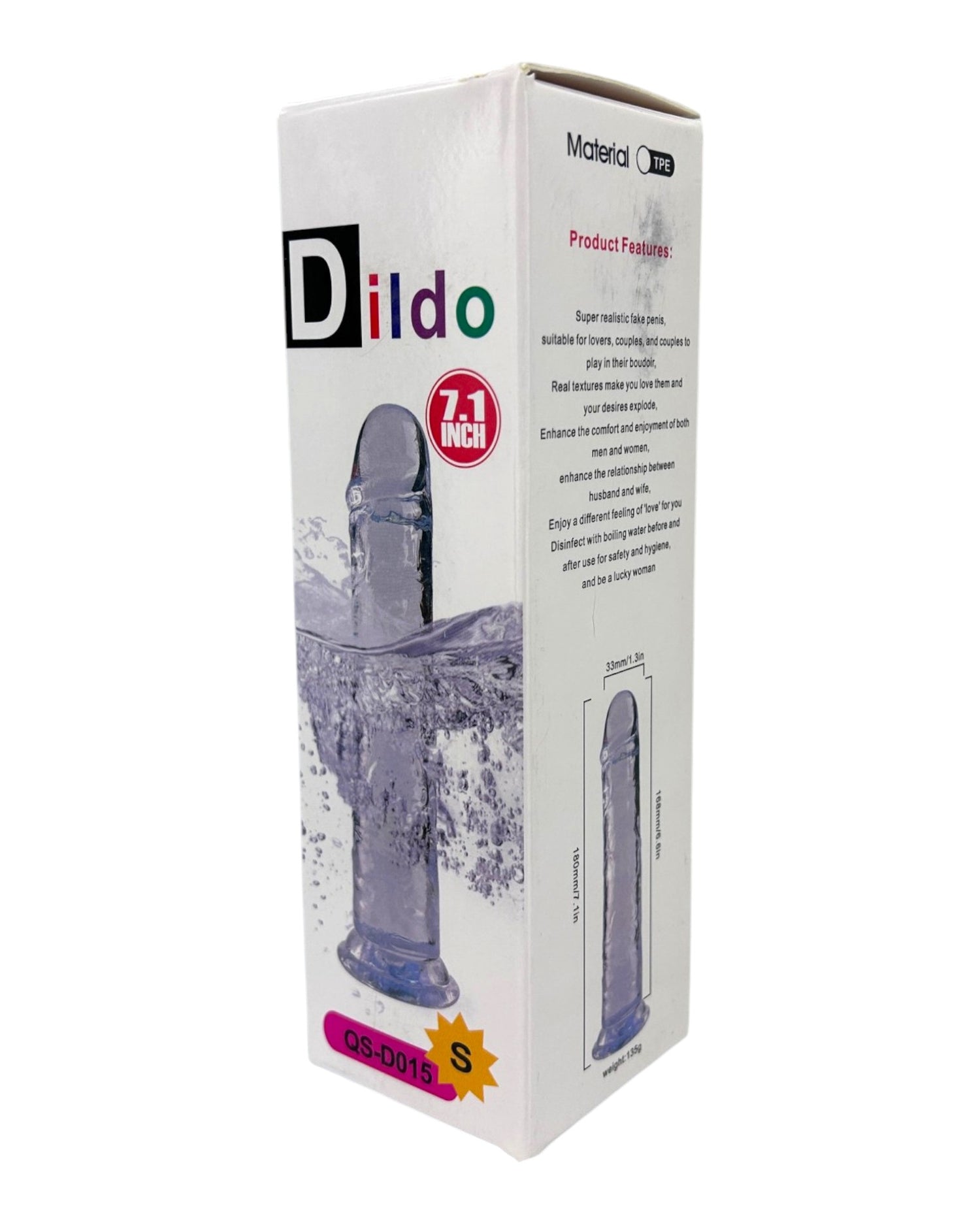 Dildo bicolor de gel Aurora Glow con ventosa, diseño elegante y vibrante inspirado en auroras, marca Glow & Vibe.