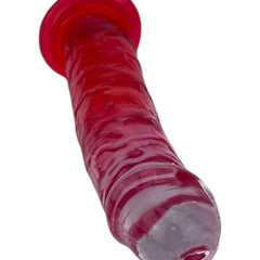 Dildo bicolor de gel Aurora Glow con ventosa, diseño elegante y vibrante inspirado en auroras, marca Glow & Vibe.