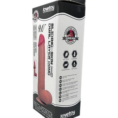 Dildo realista Real Slide con ventosa, textura de piel deslizante y flexible, marca Glow & Vibe.