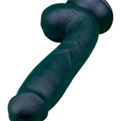 Dildo extra grande Max King Magic Flesh con testículos y ventosa, diseño ultra realista XXL, marca Glow & Vibe.