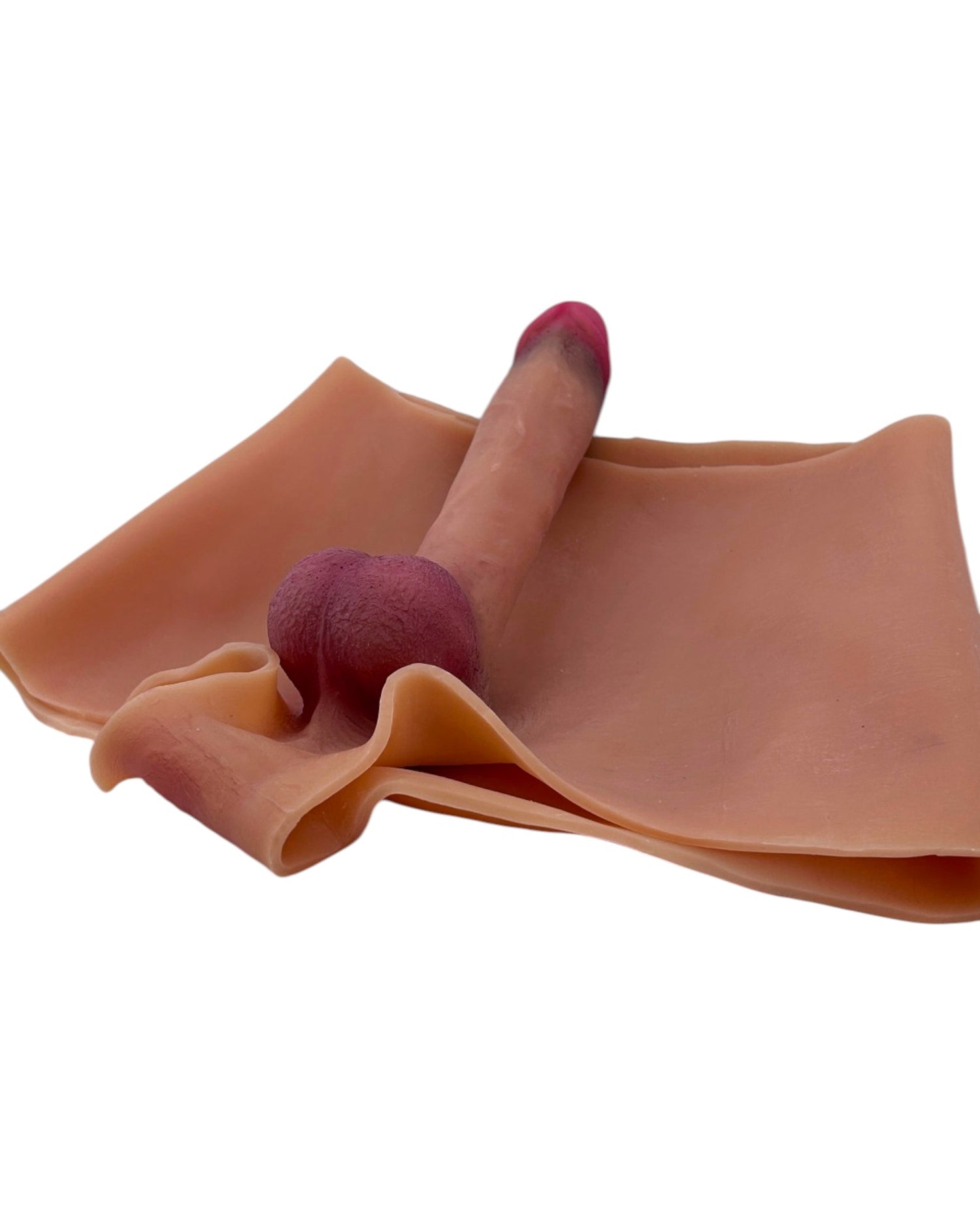 Bóxer Power Boxer de silicón elástico con prótesis realista y orificio anal integrado, diseño versátil y dominante de Glow & Vibe.