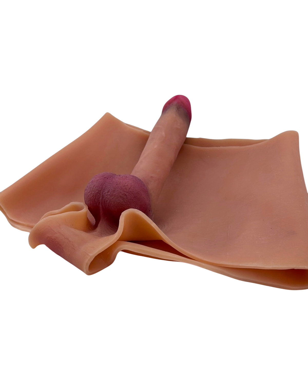 Bóxer Power Boxer de silicón elástico con prótesis realista y orificio anal integrado, diseño versátil y dominante de Glow & Vibe.