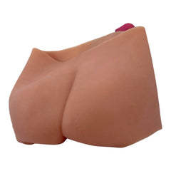 Bóxer Power Boxer de silicón elástico con prótesis realista y orificio anal integrado, diseño versátil y dominante de Glow & Vibe.
