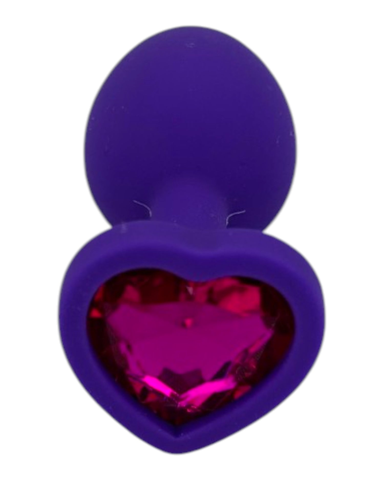 Plug anal Gema Bright de silicón suave con gema redonda, disponible en negro y rosa neón, diseño brillante de Glow & Vibe.