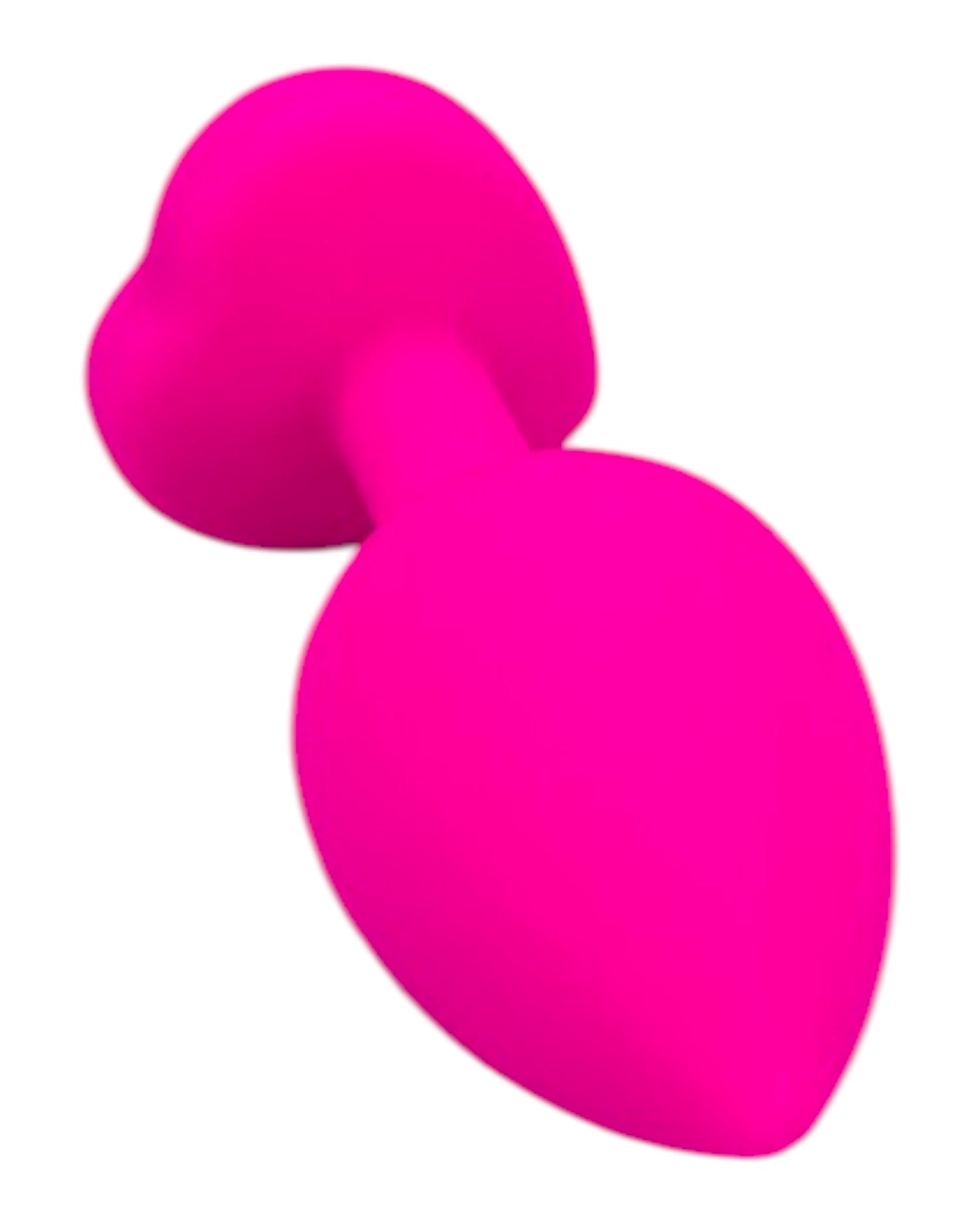Plug anal Gema Bright de silicón suave con gema redonda, disponible en negro y rosa neón, diseño brillante de Glow & Vibe.